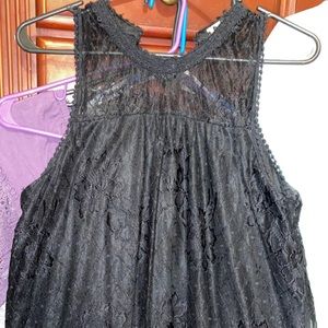Black dressy tank size L